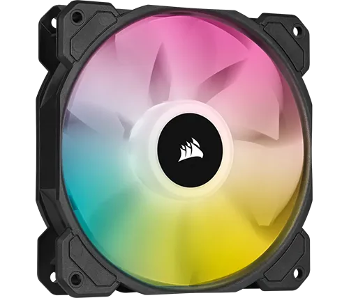 מאוורר למארז 12 ס''מ Corsair iCUE SP120 RGB ELITE בצבע שחור