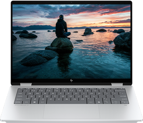 מחשב נייד עם עט ומסך מגע 14 אינץ HP OmniBook X Flip Next Gen AI – מעבד Intel® Core™ Ultra 5 226V – כונן 512GB – זכרון 16GB – מ.גרפי ™Intel® ARC