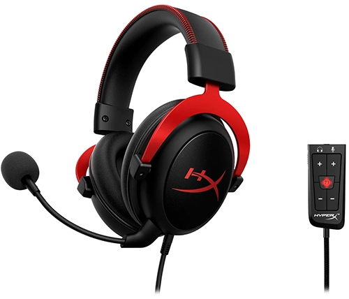 אוזניות גיימינג HyperX Cloud II 7.1 בצבע שחור ואדום
