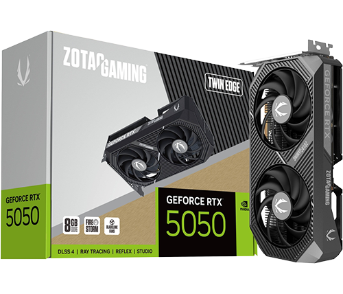 כרטיס מסך ZOTAC GAMING GeForce RTX 5050 Twin Edge 8GB GDDR6