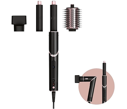 מעצב שיער שארק 3 ב-1 Shark FlexStyle HD424 שחור וזהב ורוד