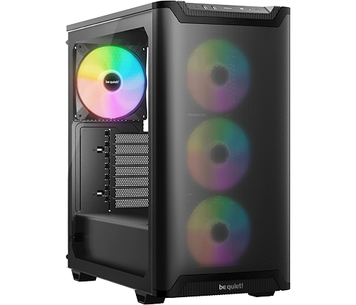 מארז מחשב Be Quiet! PURE BASE 501 LX Black – תאורת ARGB – צבע שחור – כולל חלון צד