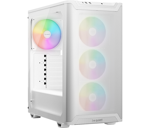 מארז מחשב Be Quiet! PURE BASE 501 LX White – תאורת ARGB – צבע לבן – כולל חלון צד