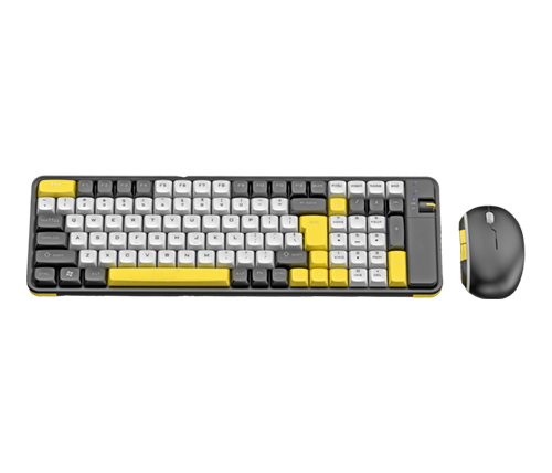 סט אלחוטי Forev QW06 Bluetooth+2.4GHZ שחור לבן צהוב