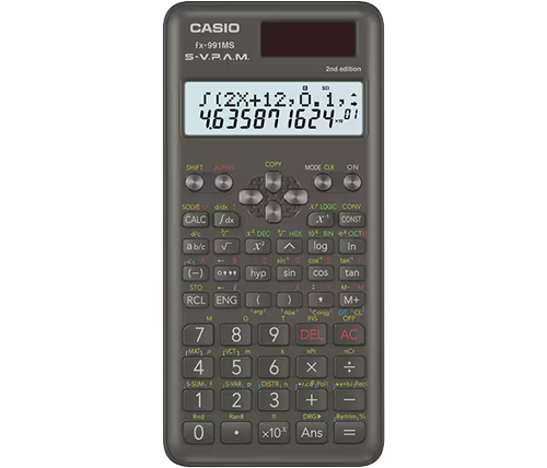 מחשבון מדעי fx-991MS-2 בצבע שחור