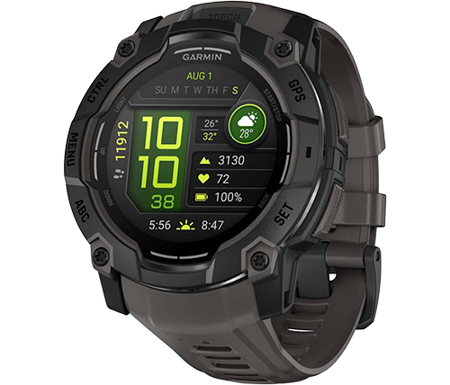 שעון ספורט חכם גרמין GARMIN Instinct 3 – גודל 50 מ''מ – רצועת סיליקון – צבע שחור