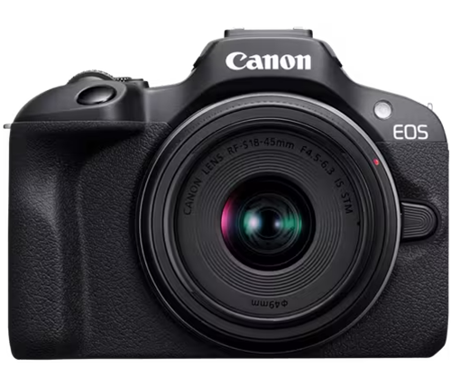 מצלמה דיגיטלית Canon EOS R100 כולל עדשה RF-S 18-55MM 1:3.5-5.6 IS STM