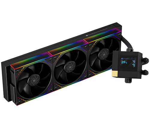 קירור נוזלי למעבד עם מסך THERMALRIGHT Core Matrix 360 Vision ARGB BLACK – גודל 360 מ''מ – צבע שחור