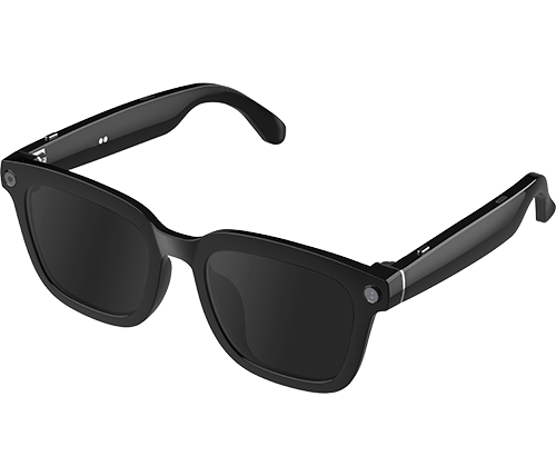 משקפי שמש חכמות לסמארטפון עם מצלמה ונגן מוזיקה בלוטוס - צבע שחור - MIZUKI Smart Glasses V03 bluetooth