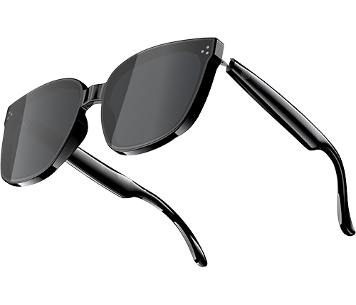 משקפי שמש חכמות לסמארטפון עם נגן מוזיקה בלוטוס - צבע שחור - MIZUKI Smart Glasses HHWL-088 bluetooth