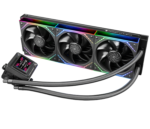 קירור נוזלי למעבד עם מסך THERMALRIGHT Frozen Warframe 360 SE ARGB BLACK V2 – גודל 360 מ''מ – צבע שחור