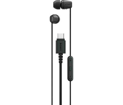 אוזניות סוני חוטיות עם מיקרופון SONY IN-EAR IER-EX15C USB-C בצבע שחור