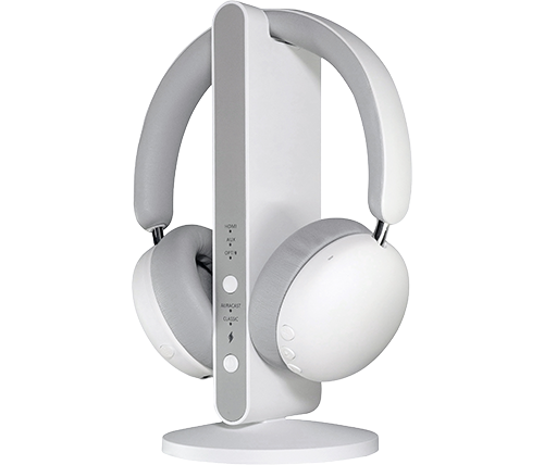 אוזניות לטלוויזיה אלחוטיות נטענות MV2 On Ear לטלוויזיה בצבע לבן