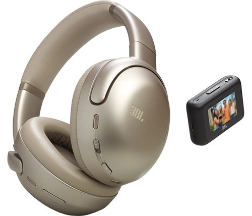 אוזניות JBL קשת אלחוטיות TOUR ONE M3 Smart Tx בצבע כסוף מוקה