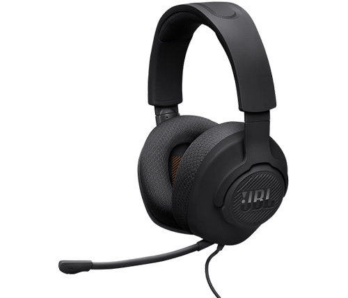 אוזניות JBL גיימינג חוטיות עם מיקרופון Quantum 100M2 בצבע שחור