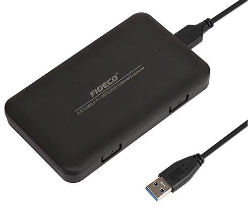מארז חיצוני לכונן SATA SSD - חיבור USB 3.0 מהיר - FIDECO
