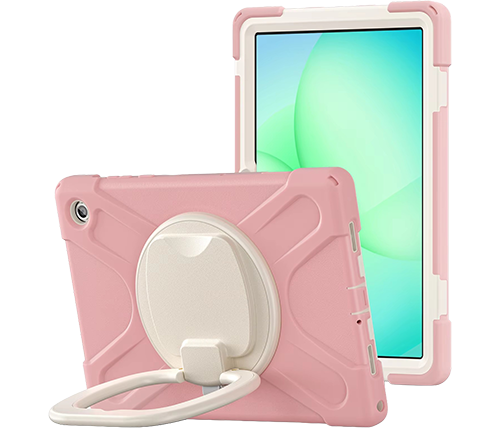 כיסוי קשיח לטאבלט סמסונג 11 אינץ' Samsung Galaxy Tab A11 Plus  – כולל מגן מסך, רצועת כתף ורצועה לעט – צבע ורוד