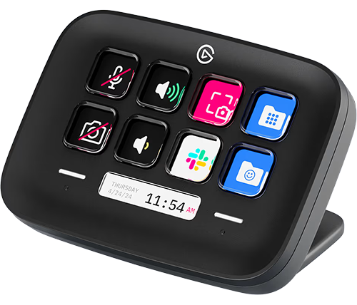 מקלדת מולטימדיה Elgato Stream Deck Neo USB-C בצבע שחור
