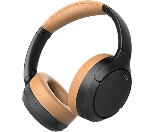 מציאון - אוזניות בלוטוס אלחוטיות מבטלות רעשים מתקפלות - Fingertime BT056NC Over Ear - בצבע חום - מוחדשות