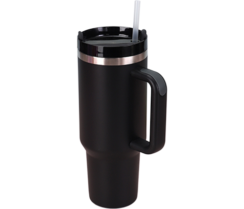 כוס תרמית ענקית לטיולים ונסיעות 1.2 ליטר חם וקר MIZUKI 40OZ בצבע שחור