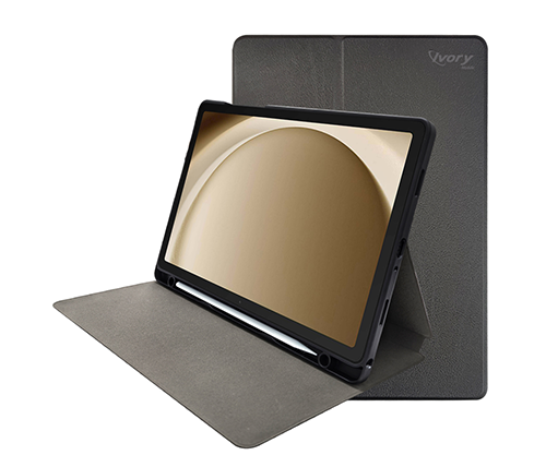 כיסוי ספר לטאבלט סמסונג 11 אינץ' Samsung Galaxy Tab A11 Plus / A9 Plus – כולל מיקום לעט – צבע שחור