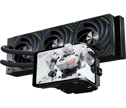 קירור נוזלי למעבד עם מסך THERMALRIGHT Wonder Vision 360 Turbo ARGB BLACK – גודל 360 מ''מ – צבע שחור