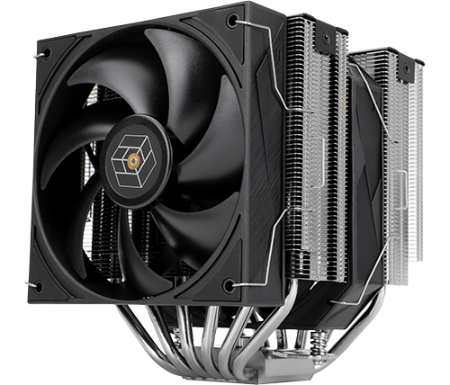 מאוורר למעבד THERMALRIGHT Royal Pretor 130 הכולל 2 מאווררים - צבע כסוף ושחור