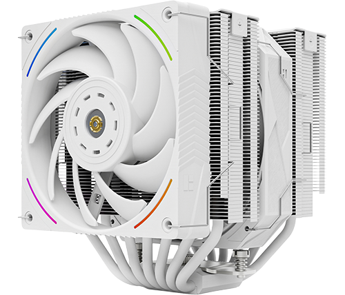 מאוורר למעבד THERMALRIGHT Royal Pretor 130 Ultra WHITE ARGB הכולל 2 מאווררים - צבע לבן