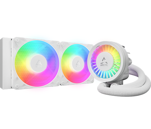 קירור נוזלי למעבד Arctic Liquid Freezer III Pro 240 A-RGB 240mm בצבע לבן