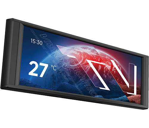 מסך למארז THERMALRIGHT Trofeo Vision LCD BLACK – עם ממשק USB וחיבור מגנטי – צבע שחור