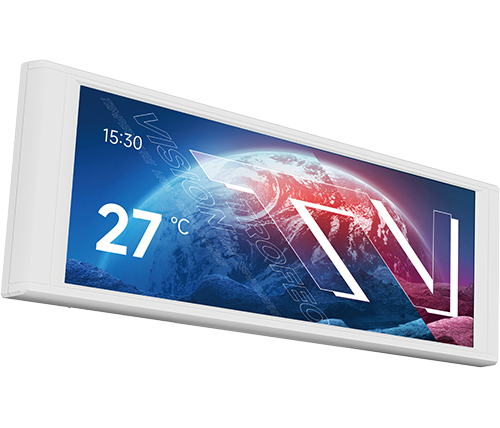 מסך למארז THERMALRIGHT Trofeo Vision LCD WHITE – עם ממשק USB וחיבור מגנטי – צבע לבן