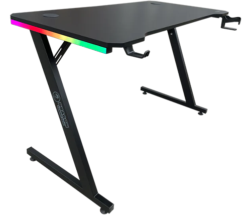 שולחן גיימינג שחור עם תאורת RGB דרגון 120 סמ Dragon TZ – משלוח חינם
