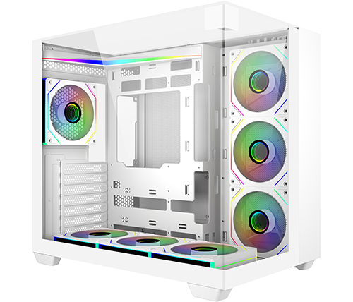 מחשב גיימינג לבן IVORY הכולל מעבד AMD Ryzen 7 9800X3D זכרון 32GB כונן 2TB SSD כ.מסך GeForce RTX 5070 12GB