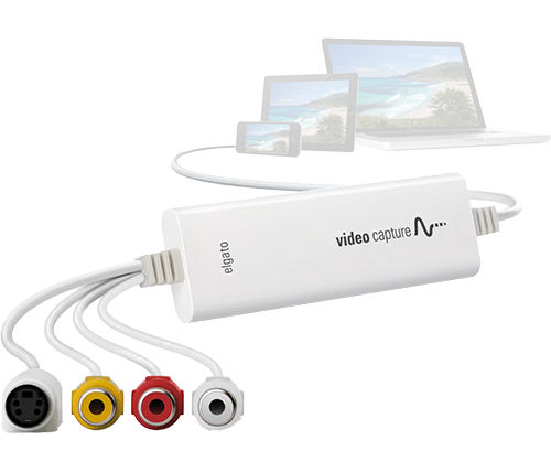 מציאון - כרטיס לכידת וידאו Elgato Video Capture להמרת קלטות VHS/DVD למחשב – RCA + SCART - מוחדש