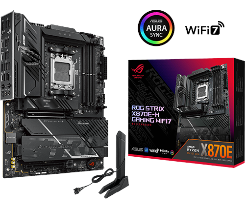 לוח אם ASUS ROG STRIX X870E-H GAMING WIFI7 DDR5 ATX