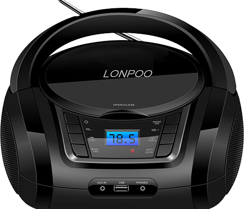 רדיו דיסק CD נייד Ivory Sound LP-D11 עם Bluetooth צבע שחור