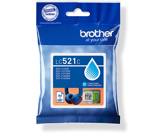 ראש דיו כחול מקורי ברדר Brother LC521C 