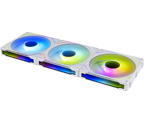 3 מאווררים למארז 12 ס''מ Lian Li UNI FAN SL-INF – צבע לבן – תאורת ARGB