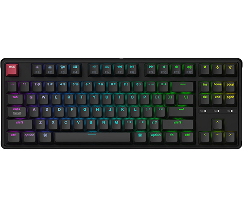 מקלדת גיימינג מכנית Keychron C3 Pro 8K QMK RGB – מתג Super Red Switch – עברית ואנגלית