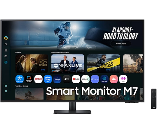 מסך מחשב חכם כולל שלט 42.5 אינץ' סמסונג שחור Samsung M7 UHD 4K S43FM702UM