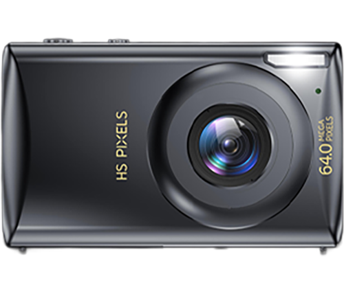 מצלמה דיגיטלית 64MP קומפקטית - וידאו 4K, מסך 2.8 אינץ, זום דיגיטלי x16 - צבע שחור - MIZUKI