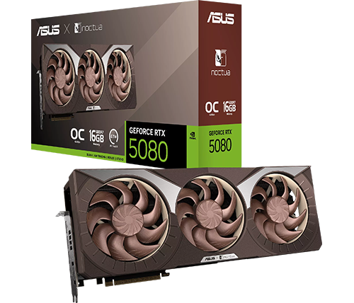 כרטיס מסך ASUS GeForce RTX 5080 16GB GDDR7 Noctua OC Edition