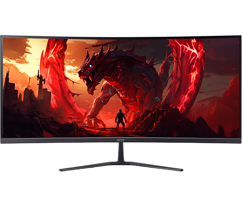 מסך גיימינג רחב קעור 34 אינץ Acer Nitro ED340CUR W0 240Hz 21:9 UWQHD