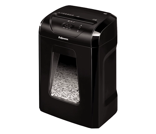 מגרסת נייר ביתית 19 ליטר Fellowes Powershred 12C בצבע שחור – משלוח חינם