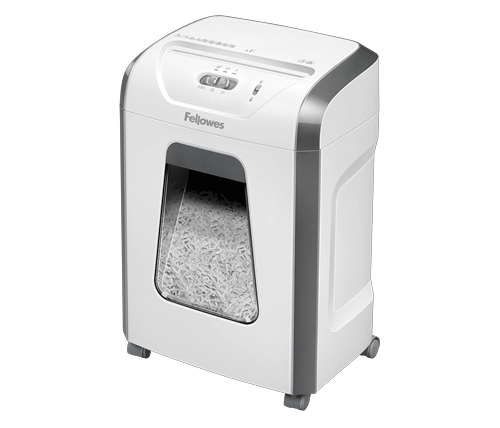 מגרסת נייר ביתית 19 ליטר Fellowes Powershred 15C בצבע לבן – משלוח חינם
