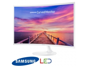 מסך מחשב קעור "32 Samsung LED VA C32F391FW בצבע לבן ...