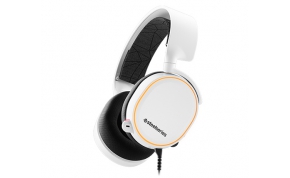 אוזניות גיימינג SteelSeries Arctis 5 7.1 עם מיקרופון בצבע לבן