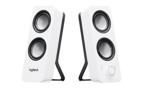 רמקולים Logitech Z200 2.0 Multimedia Retail בצבע לבן ושחור