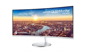 מסך מחשב קעור "34 Samsung Wide Screen Thunderbolt 3 Curved C34J791WTM בצבע לבן