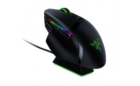 עכבר גיימינג אלחוטי Razer Basilisk Ultimate 20,000 DPI Gaming מגיע עם Docking Station, כולל תאורת לד